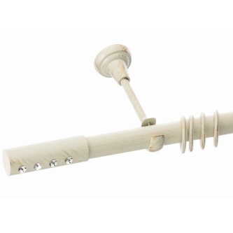 Galerie simpla Allure 25mm alb antichizat