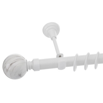 Galerie simpla Ball alb lucios 25mm