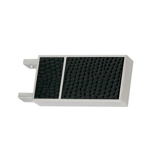 Galerie dubla Square line Boss Negru crom mat