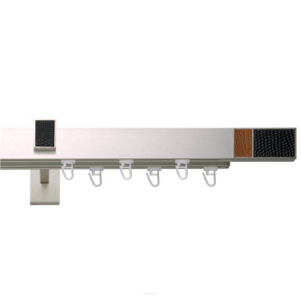 Galerie dubla Square line Boss Duo 1 cu capacel suport crom mat