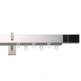 Galerie dubla Square line Boss Negru crom mat
