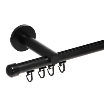 Galerie simpla Capacel profil negru 19mm
