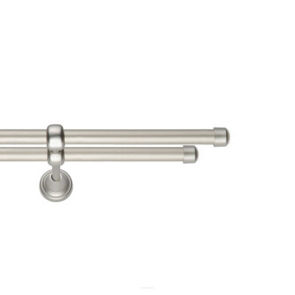 Galerie dubla Capacel crom mat 16mm