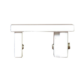 Galerie dubla Square suport 21 cm alb lucios