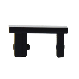 Galerie dubla Modern suport 21 cm negru lucios