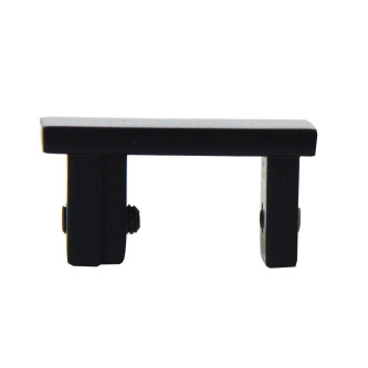 Galerie dubla Square line capacel teava negru lucios