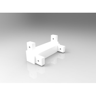 Galerie simpla capacel suport 21 cm alb lucios