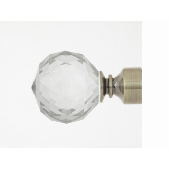 Galerie dubla Kula Crystal profil aur antic 19mm