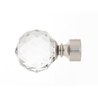 Galerie dubla Kula Crystal profil crom mat 19mm