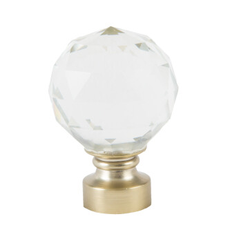 Galerie dubla Kula Crystal gold 25mm