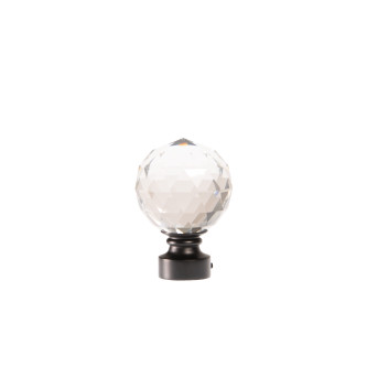Galerie dubla Kula Crystal profil negru 25mm
