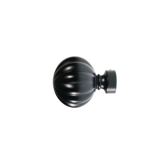 Galerie simpla profil Lotus negru 25mm