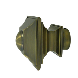 Galerie dubla Verdi teava striata aur antic 25mm