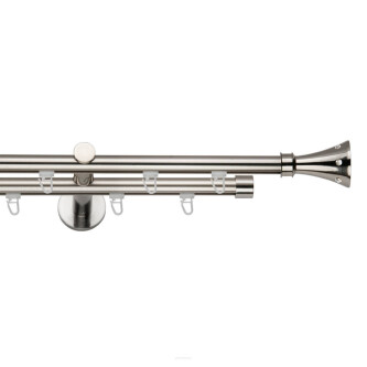 Galerie dubla Carter profil inox 19mm