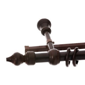 Galerie dubla lemn masiv wenghe 28mm