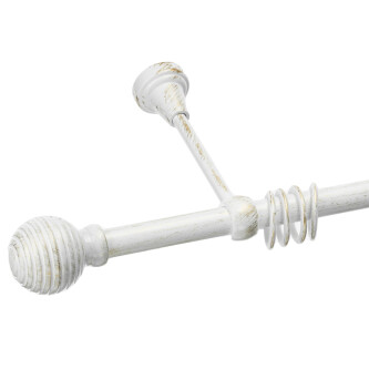 Galerie simpla Monaco alb lucios antichizat 19mm 