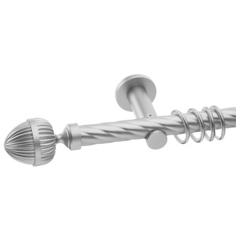 Galerie simpla Odeon teava twister suport universal crom mat 25mm