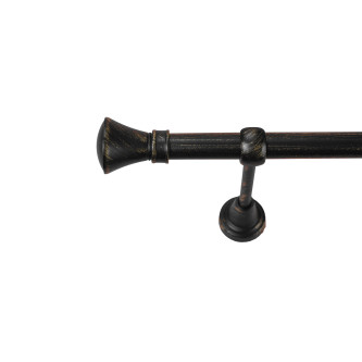 Galerie simpla Prince negru antichizat 19mm