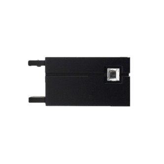 Galerie simpla Square line Qart negru lucios