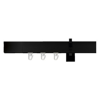 Galerie dubla Square line Square F negru lucios
