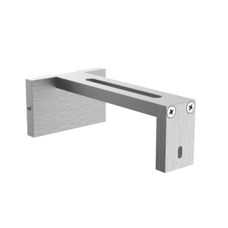 Galerie dubla Square suport 15 cm crom mat