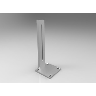 Galerie dubla Square suport 21 cm crom mat