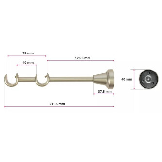 Galerie dubla Xantos fara inele aur antic 19mm