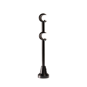 Galerie dubla Todi Max negru 19mm