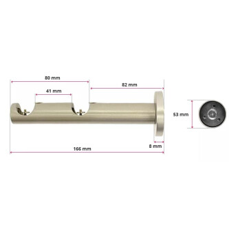 Galerie dubla Todi Max profil inox 19mm