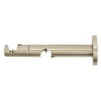 Galerie dubla Capacel teava si profil alb lucios antichizat 19mm