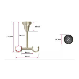 Galerie dubla tavan Carter patyna 19mm