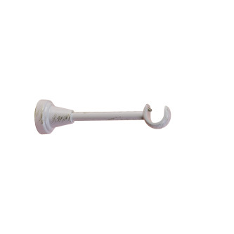 Galerie simpla Galaz alb lucios antichizat 19mm 