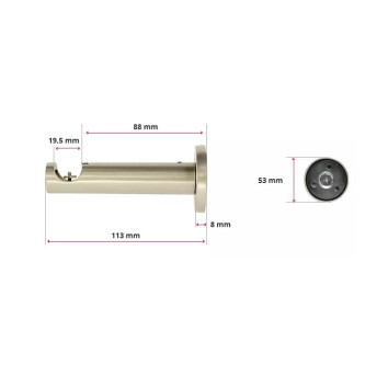 Galerie simpla Verdi profil crom mat 19mm