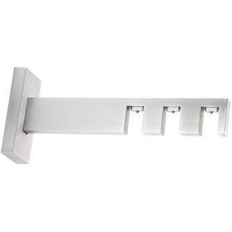 Galerie tripla Square line Boss Negru crom mat
