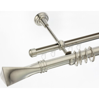 Galerie dubla Swing teava si profil inox 25mm
