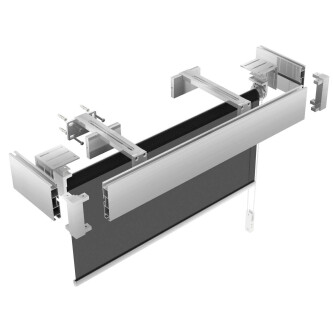 Galerie dubla Square suport 15 cm crom mat