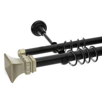 Galerie dubla Verona black gold 25mm